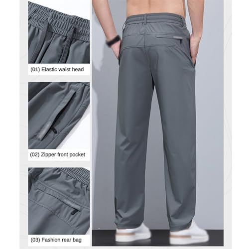Meshirons - Ice Silk Mesh Panel Casual Pants, Zenabloom Cooling Pants Men Over 55, Quick Drying Breathable with Pockets3