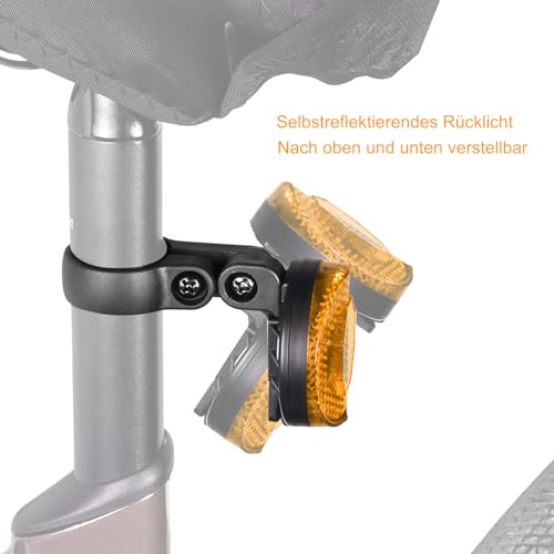 KMRDND Elementy odblaskowe uchwyt rowerowy do Apple Airtag, ukryty do rowerów rowerowych, słupków siodełka 22,2 mm-25,4 mm - 27,2 mm - 28,6 mm-31,8 mm, ochrona przed kradzieżą do rowerów wyścigowych,