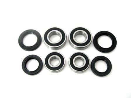 BossBearing Both Front Wheel Bearings and Seals Kit for Honda TRX300 Fourtrax 2WD 1988 to 1992