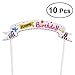 Produktbild Kuchen Deko Cupcake Deko 10 stücke Happy Birthday Cake Toppers Dekoration for Geburtstagsfeier (Flugzeug Und Zug) für Geburtstag Kinder