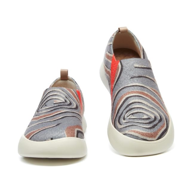Image of UIN Women's Artistic Slip-On Shoes Vibrant Floral Casual Loafers Lightweight Comfortable Travel Footwear