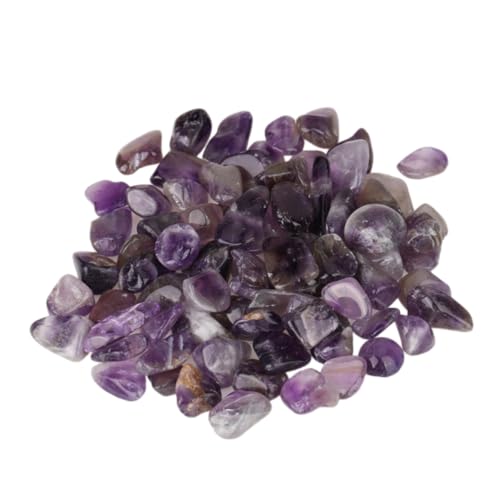 VICASKY 4 Pack Amethyst Gravel Natural for Aquarium Water Feature Garden Decoration