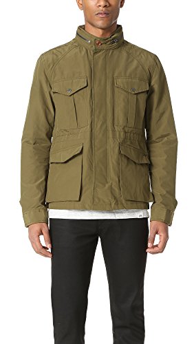 Scotch & Soda Men's Military Jacket, Military Green, Large