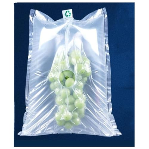 Goanilad 100PCS Grape Fruit Inflatable Bag Protective Bag, Buffer Protection Bubble Bag, Fruit Packaging Vacuum Bag(20x25cm)