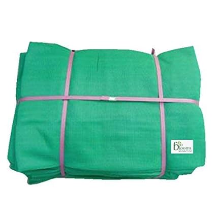 BIO BLOOMS AGRO INDIA PRIVATE LIMITED Gardening Shadenet 50% Shade 3X50 Meters Role Green and Black with Thin Rope,Thin and semi UV Treated for Building Cover, agri net EG