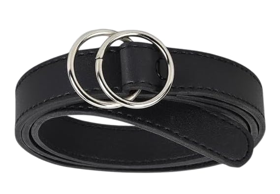 Women's faux Leather Formal Belt for Women Stylish Girl Slim Casual Office Wear Belt Ladies Fashion Belt for Jeans, Dresses Trousers 25MM (1" inch) Waist Size 36" Inches-image-48