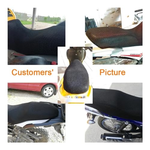 Funda de malla para asiento de moto universal y protector solar de verano impermeable 4