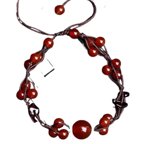 Bracelet de pierres précieuses naturelles grenat pour attirer la richesse courageuse