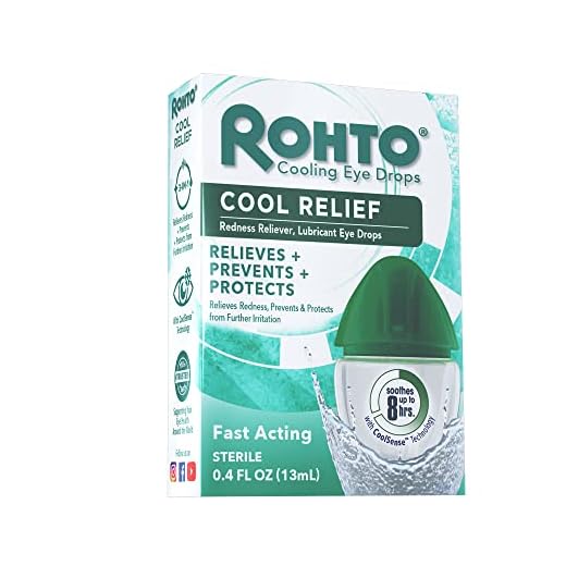 Rohto Cool Redness Relief Lubricant Eye Drops - 0.4 fl oz, Pack of 3