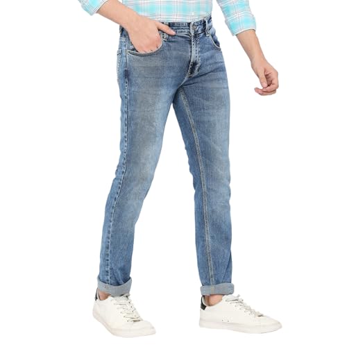 Image of Spykar Men's Rover Regular Fit Mid Rise Casual Jeans