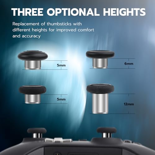 Mcbazel Kit 13 en 1 con Palancas de Metal para Xbox Elite Series 2, Kit de Reemplazo con Botones Magnéticos, 6 Palancas Magnéticas, 4 Paletas Traseras y 2 D-Pads para Xbox Elite Series 2, Negro - imagen 4