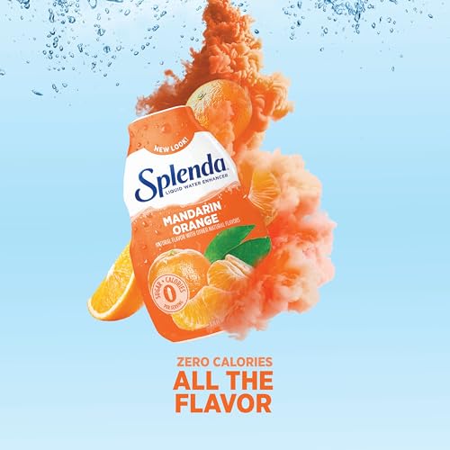 Image of SPLENDA Liquid Water Enhancer Drops, Sugar Free, Zero Calorie, Natural Flavor, Concentrated Drink Mix, 3.11 Fl Oz Each Bottle (Mandarin Orange, 2 Pack)