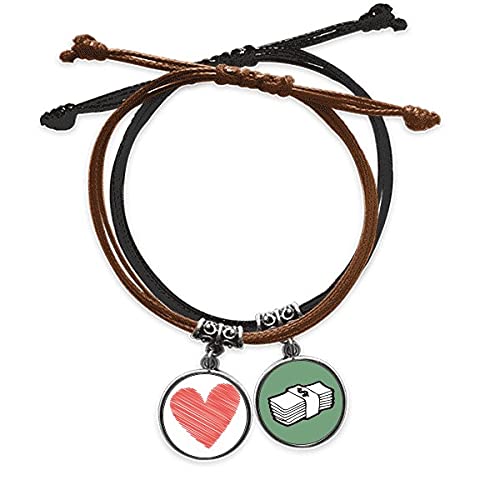 Pulsera de San Valentín de corazón graffiti para lucir un estilo urbano y casual a diario