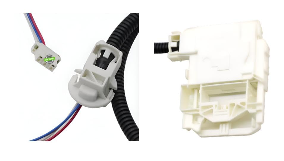 Close-up view of the electrical connector on the lid lock switch