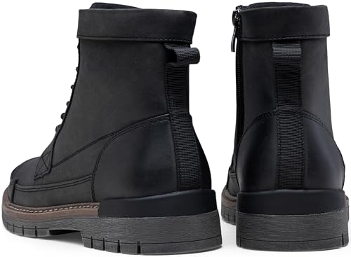 Jousen Mens Boots Casual Motorcycle Boot for Men Chukka Zipper Combat Botas Para Hombre Fashion4