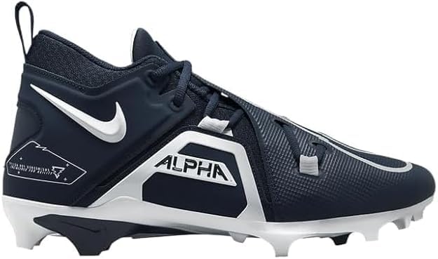Nike Alpha Menace Pro 3 Mid Men's Football Cleats Blue White DM1788-400 Size 11