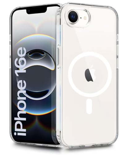 Image of WOW IMAGINE Ultra-Hybrid Back Case Cover for iPhone 16e | iPhone 17e Compatible with MagSafe | Drop and Camera Protection | Shock Proof Crystal Clear Mobile Back Case (PC+TPU, Transparent)