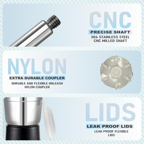 Image of Stainless Steel Juicer Mixer Grinder Jar with 6-Teeth Coupler Compatibility, 800ml