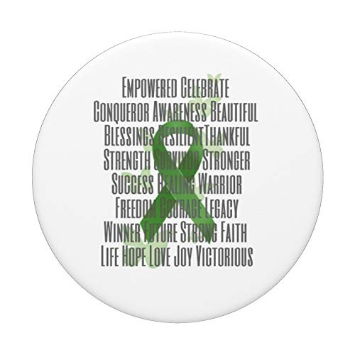 Empowered and Strong Green Awareness Ribbon miniatura 3
