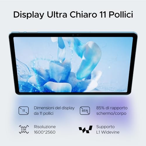DOOGEE T35 Tablet, Tablet con Tastiera, 20GB RAM + 256GB ROM(2TB TF) Tablet 11 Pollici Android 14, 2560x1600 FHD Display Helio G99 Gaming Tablet, 8580mAh Tablet PC, Tablet con Penna + Custodia