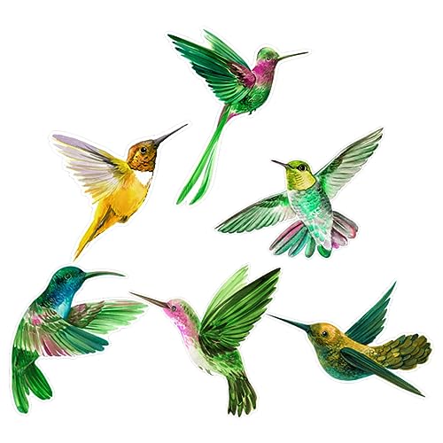 ULTECHNOVO 6piezas Pegatinas Ventana Anticolisión Para Aves Removibles Decoración Segura Vidrio Estático Protección Hogar Oficina