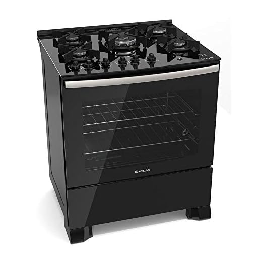 4. Fogão 5 bocas UTop Glass – Atlas
