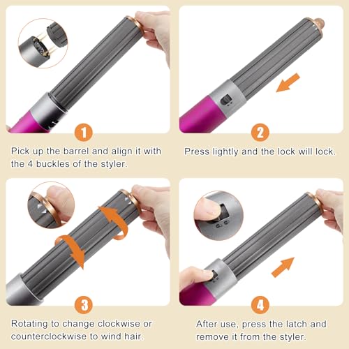 Odashen Barris Longos de Ondulação Do Cabelo de 40Mm/1.6 Polegada para Peças Do Acessório Do Envoltó