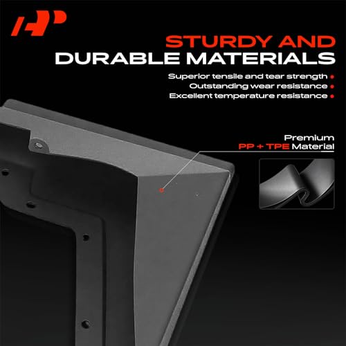 Image of A-Premium Mud Flaps Compatible with Tesla Cybertruck 2024, 4 Pack No Drilling Required Mud Guards