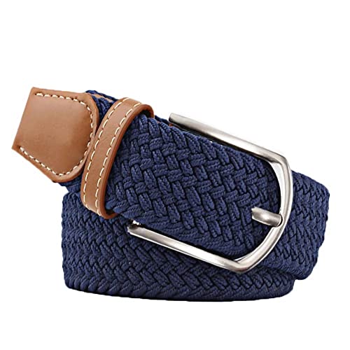 Erato Women Men Belt Waist Jeans Pants Belt Blue Elastic Braided Dress Ladies Girls Boys Lady Color Woven Stretch Casual Cloth Canvas Adjustable Fashion Belts #TOP11