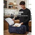 Tolaccea Travel Backpack Carry On 40L, Laptop Backpack with 3 Packing Cubes, Flight Approved Duffel Luggage Bag for Men Women, Water-resistant Large Business Rucksack Daypack, Fits 15.6" Laptop, Navy - Image 4