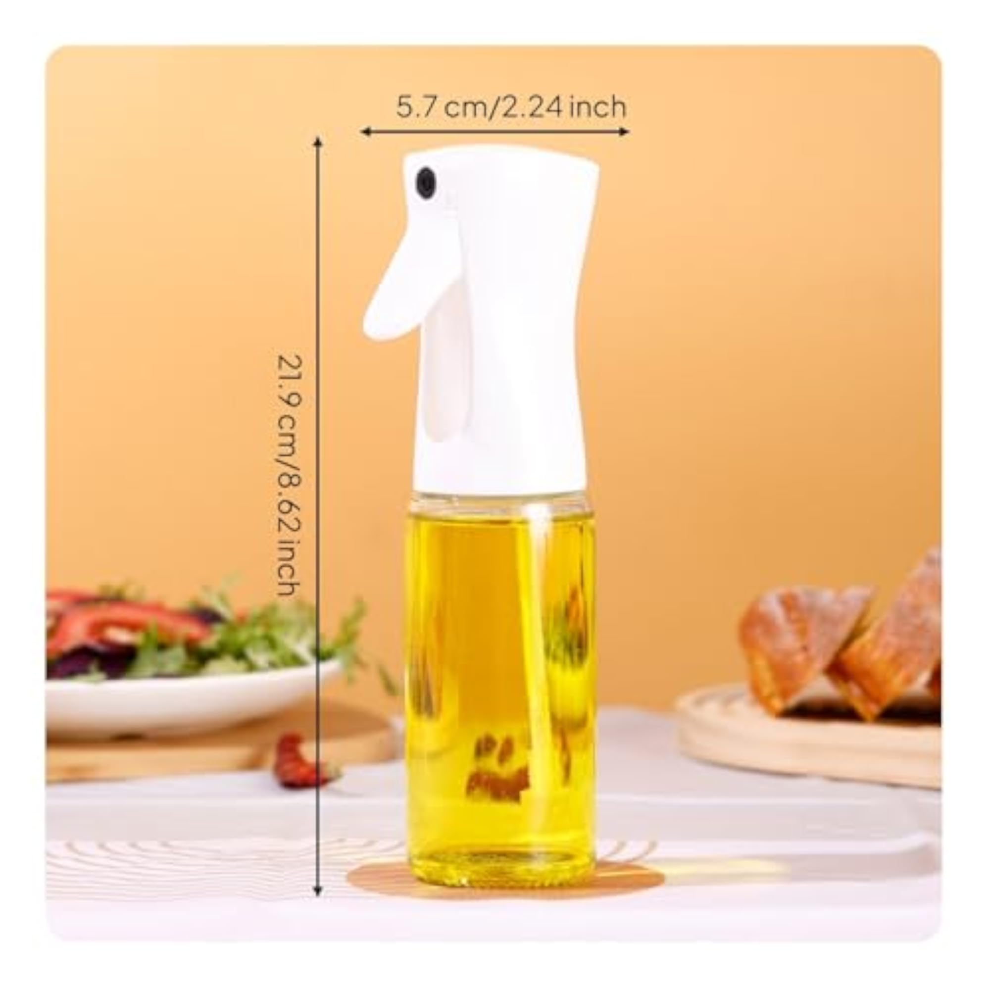 220ml Food-Grade Oil Spray Bottle, Refillable Kitchen Sprayer