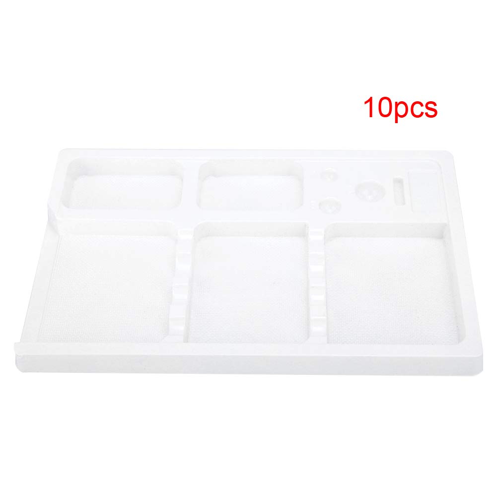 Plateau à Outils de Tatouage 10 Pièces, Plateau de Stockage de Pigments Organisateur de Support de Plateau à Outils de Tatouage PVC Lavable Jetable, pour Encres de Tatouage Plateau(10 pièces)
