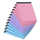 12 Pack Legal Pads 8.5 x 11 College Ruled, Lined Paper Pads 8.5 x 11, Colored Legal Pads, 30 Sheets Per Writing Pads, Perforated Note Pads with Sturdy Backing, Notepads for School, Office, Home