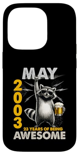23rd Birthday Raccoon Beer May 1996 Vintage 23 Years Old �X�}�z�P�[�X iPhone 14 Pro �p
