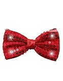 El sombrero de vaquero LED con lentejuelas en rojo es ideal para lucir elegante y a la vez muy divertido durante la fiesta de Fin de Año.