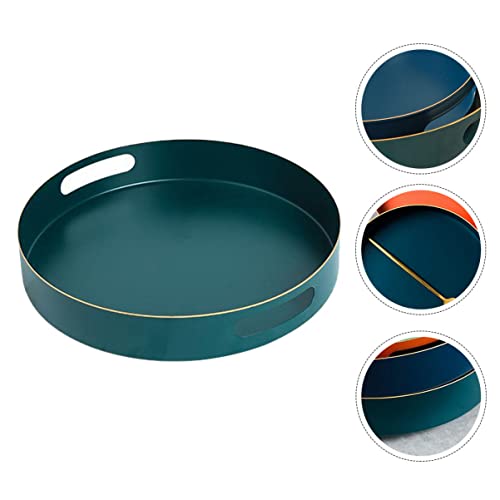 Zerodeko 1 Unidade bandeja de armazenamento redonda organizador de mesa organizador mesa utensílios