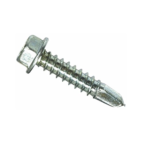 Tornillos autorroscantes hexagonales 8-18 in x 3/4 in Zinc 100 pk
