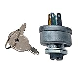 jojomis Silver Lawn Mower Ignition Starter Switch w/Keys for 725-0267 725-0267A 925-0267, 5/8 Mounting Stem