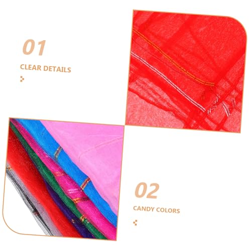 10pcs Soft Gauze Dance Scarves for Multicolor Juggling Handkerchiefs for Preschool Performances Parties and Creative Activities3