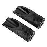 Motorcycle Footrests Replacement, 2pcs Aluminum Alloy Motorbike Motorcycle Foot Pegs Rests Accessories, Unique Design, ScratchTapered Nails, Fit for Ruckus (Black)