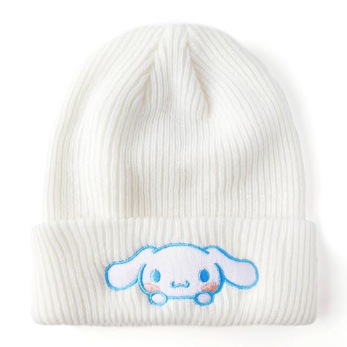 Ohjijinn Anime Beanie Cute Kawaii Beanie Knit Hats, Funny Beanie Hat Winter Skiing Slouchy Warm Cap for Women Girls - Image 3