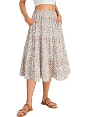 Apricot Floral Print