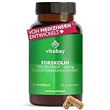 Vitabay Forskolin 400 mg – 90 vegane Kapseln – Coleus-forskohlii-Extrakt –...