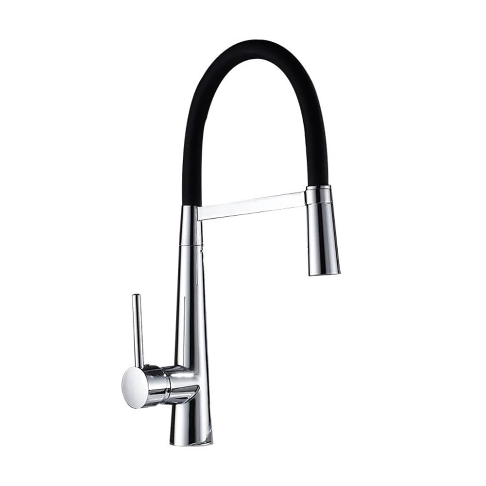 Robinet de cuisine mitigeur poignée unique en laiton chromé pour évier mitigeur XT-158