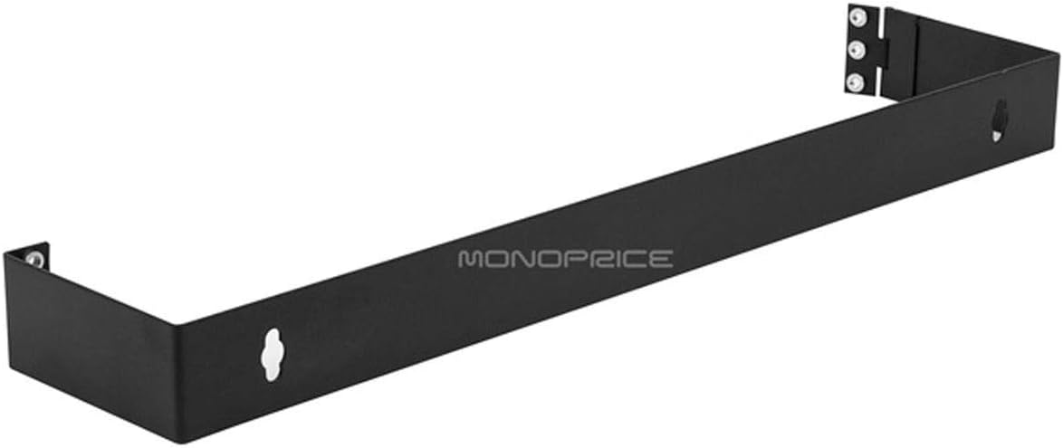 Monoprice 1.75 by 19 by 4-Inch 1U Wall Mount Bracket 108623
