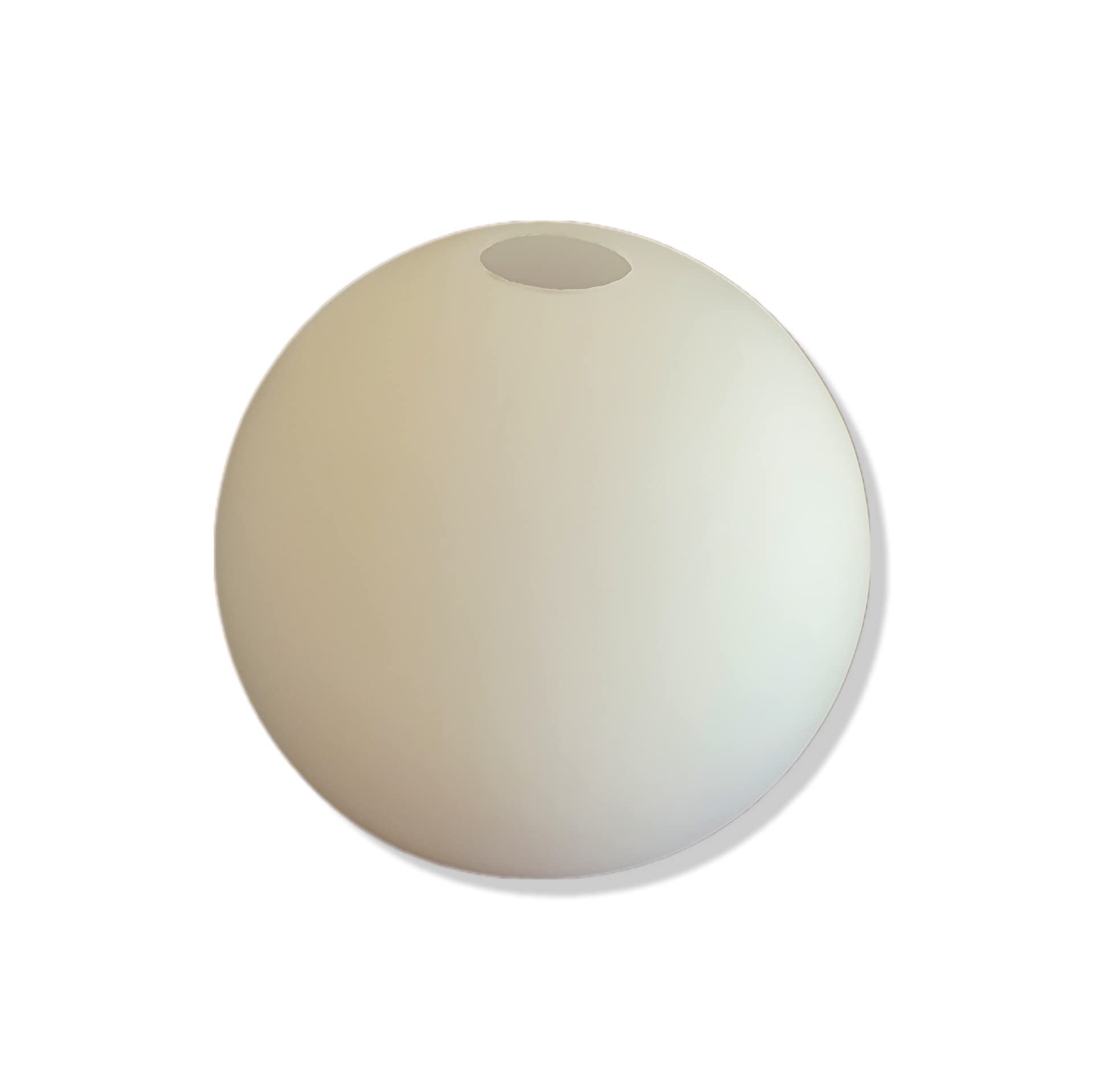 E27 Lampenschirm Bogenlampe Glas, Ersatzglas, Schirm, Ersatzschirm, Lampenglas für Pendellampe, Bogenleuchte, Tischlampe, Fluter, Leuchte (weiß)