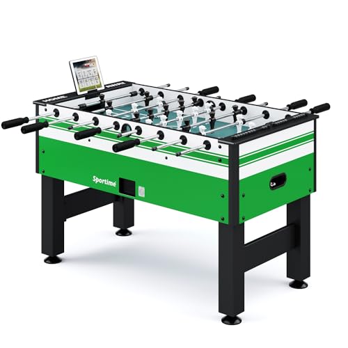 Sportime Tischkicker Connect & Play | Profi Kickertisch mit App-Funktion | Laminiertes Spielfeld, Gleitlager, Niveauausgleich, Zählwerke | In versch. Farben | 142x75x87,5 cm | 63 kg Sportime Tischkicker Connect & Play | Profi Kickertisch mit App-Funktion | Laminiertes Spielfeld, Gleitlager, Niveauausgleich, Zählwerke | In versch. Farben | 142x75x87,5 cm | 63 kg