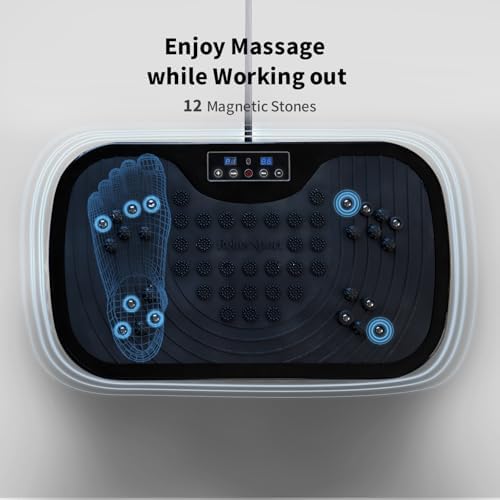 Vibration Plate Exercise Machine, Exercise Equipment for Whole Body, Power Plate Vibration Platform, Vibration Plate for Home Fitness, Shaping, Training, Recovery, and Weight Loss 3 416DH7YdVQL. AC