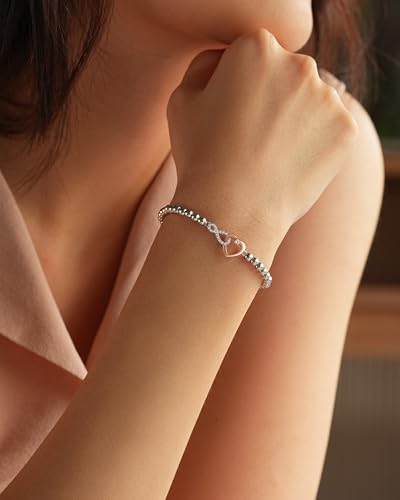 Shonyin Infinity Love Bracelet for Women Girls, Sister-in-law Bonus Daughter Girlfriend Daughter-in-law Great Grandma Bonus Mom2