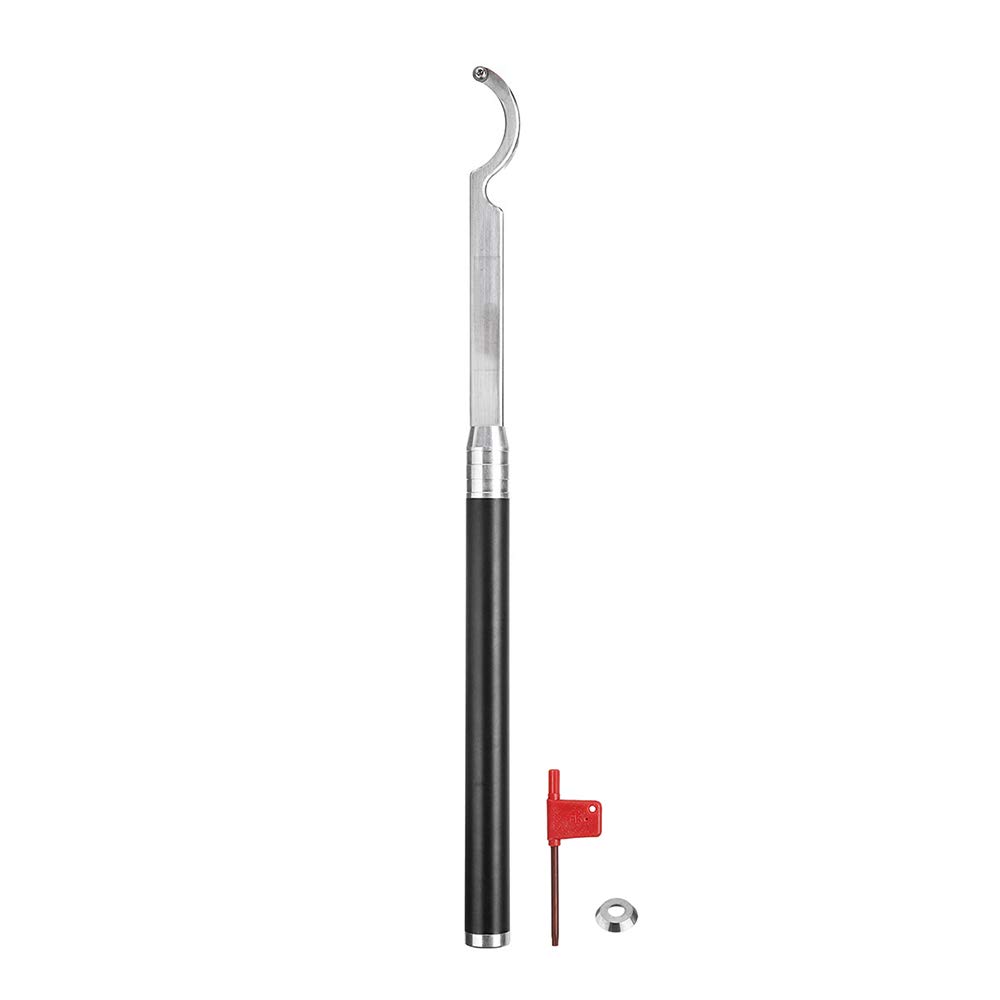 Scalpello per Tornio, Stile Gancio per Utensile da Tornitura per Legno con Inserti in Carburo Di Legno e Manico in Lega Di Alluminio per Hobbista Del Legno Falegname Fai da Te/a/Big Bend